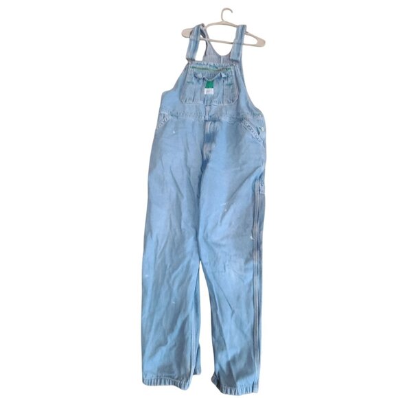 Liberty Men’s Denim Jean Overalls Adjustable Bib Workwear Classic Blue - Picture 1 of 11